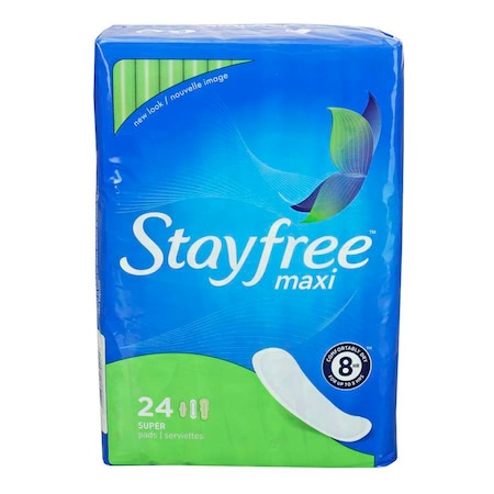 Stayfree Maxi Pads Super, PK144 PK144 X301272100